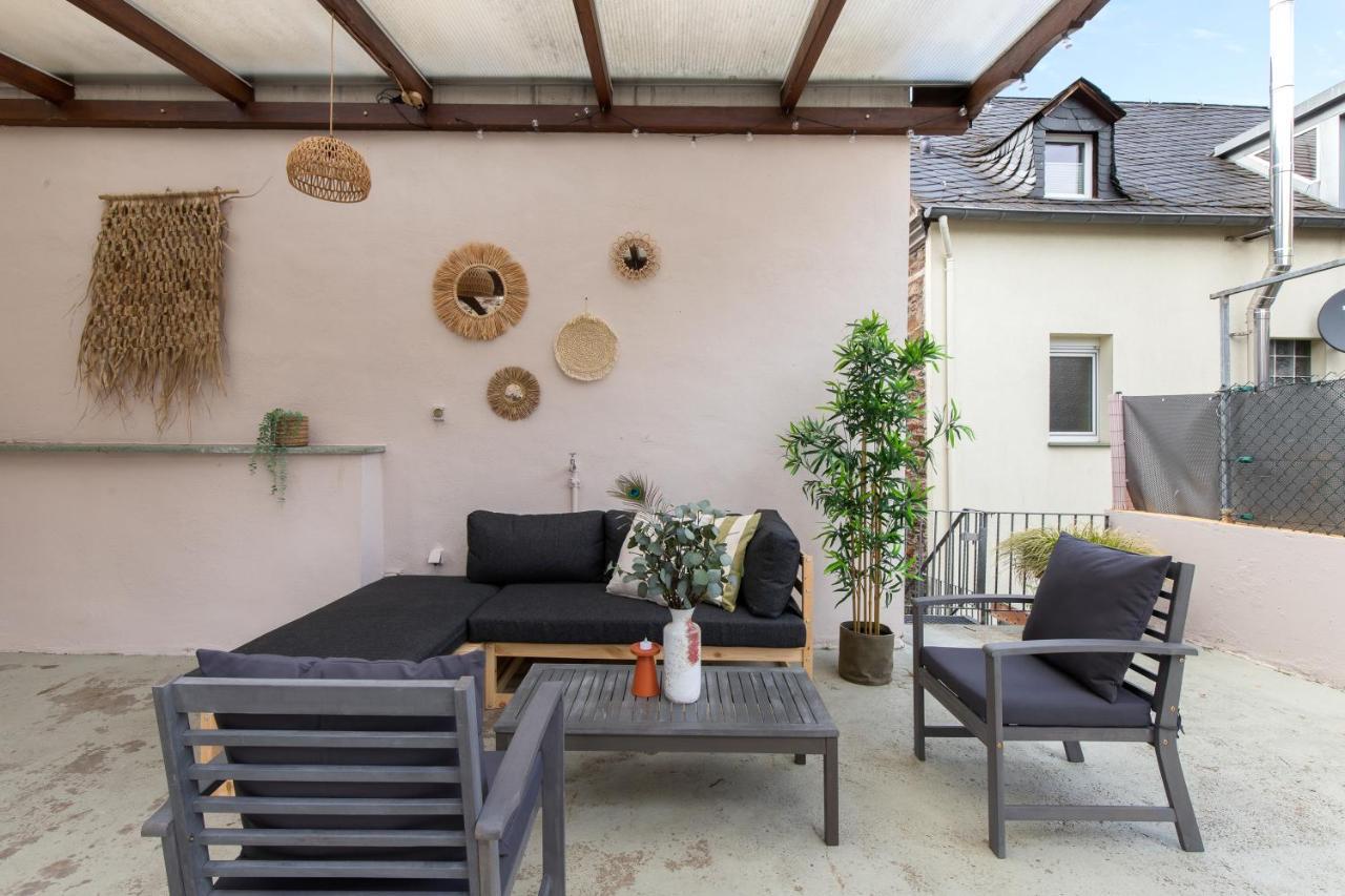 Haus Blaue Traube Mit Moselblick Appartement Ediger-Eller Buitenkant foto